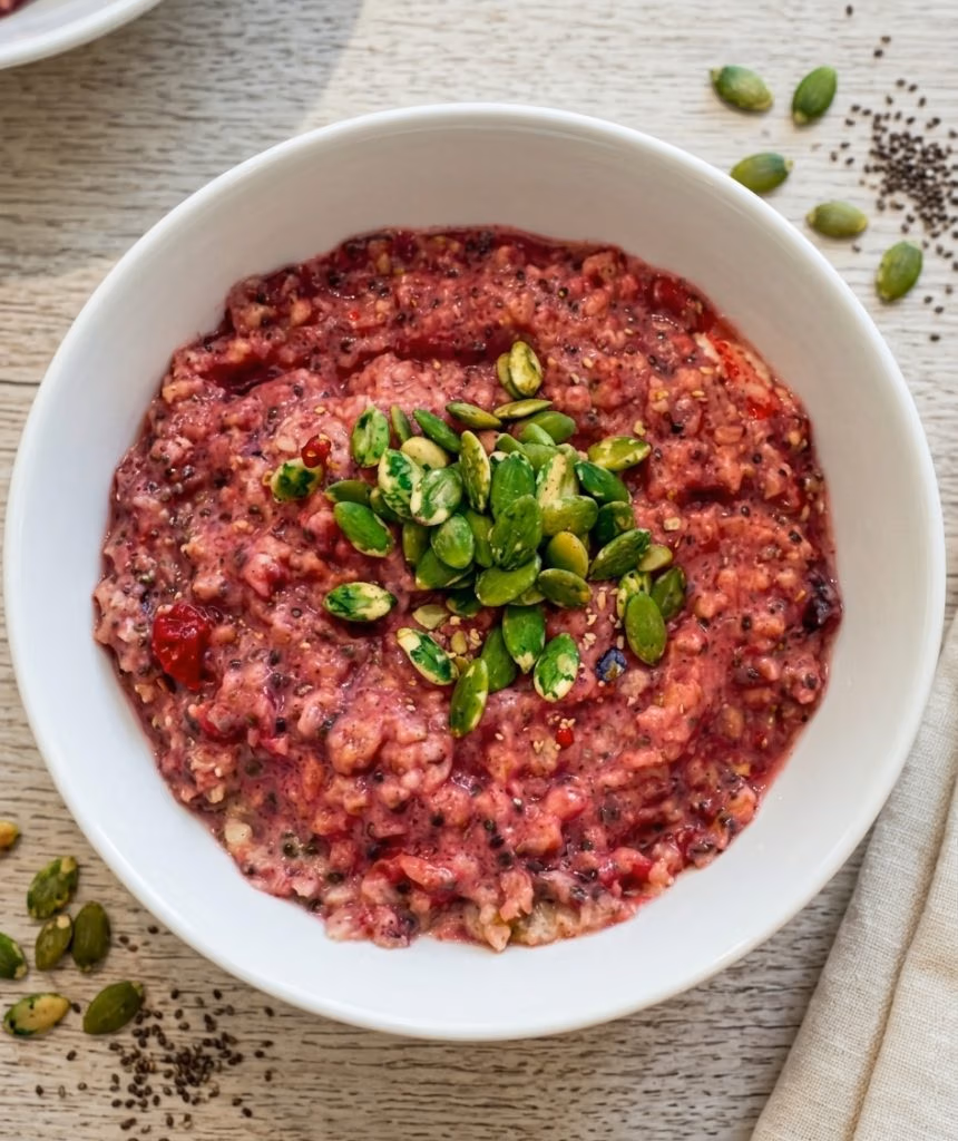 pink oatmeal
